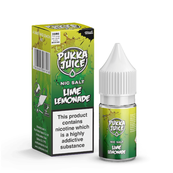 Lime Lemonade Nic Salt E-Liquid by Pukka Juice 10ml