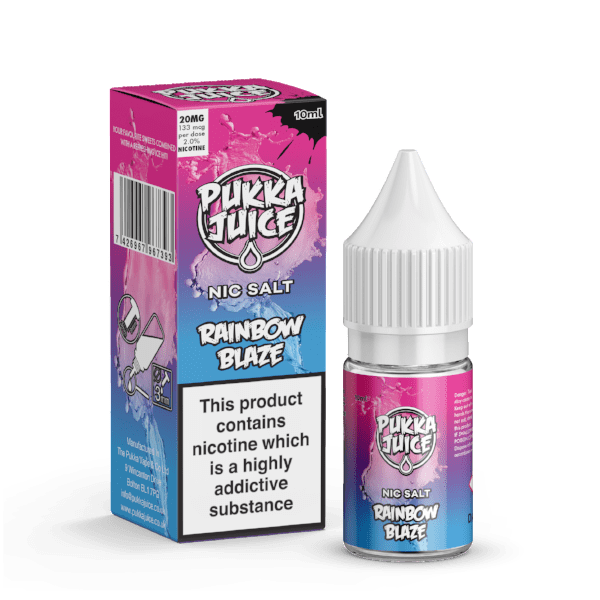 Rainbow Blaze Nic Salt E-Liquid by Pukka Juice 10ml