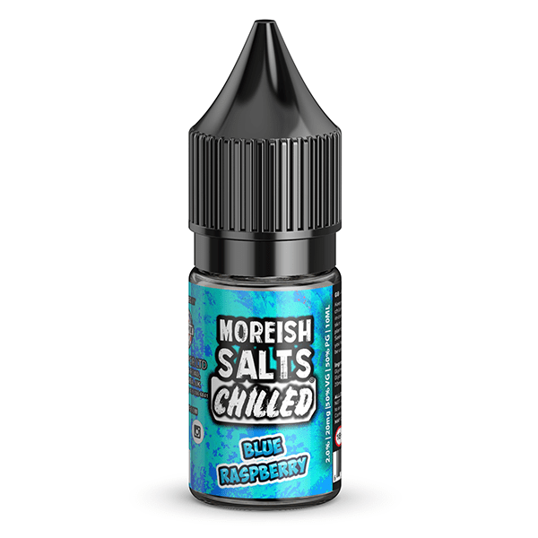 Chilled Blue Raspberry Nic Salt E-liquid by Moreish Puff 10ml