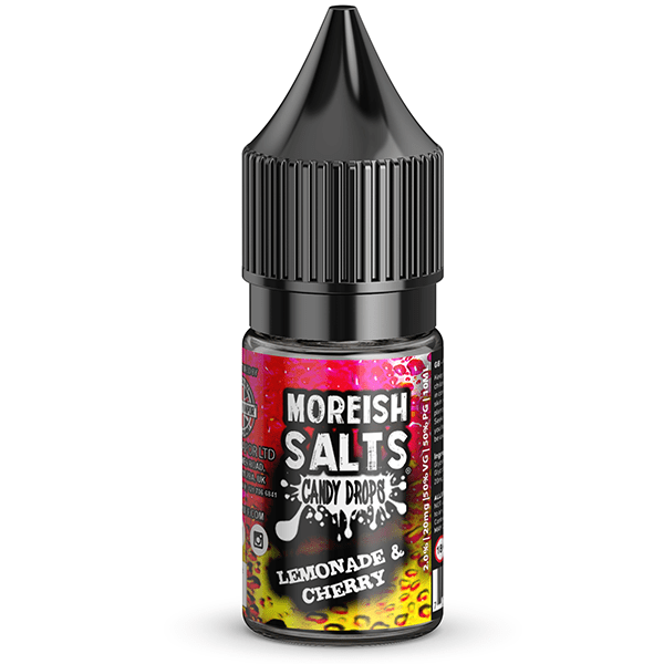 Candy Drops Lemonade & Cherry Nic Salt E-liquid by Moreish Puff 10ml