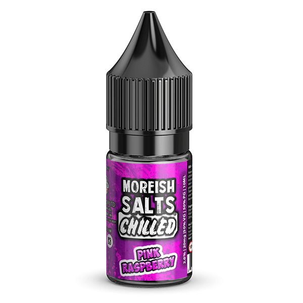 Chilled Pink Raspberry Nic Salt E-liquid by Moreish Puff 10ml