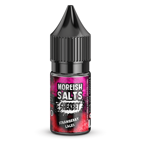 Sherbet Strawberry Laces Nic Salt E-liquid by Moreish Puff 10ml