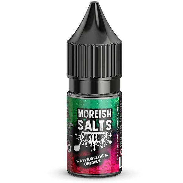 Candy Drops Watermelon & Cherry Nic Salt E-liquid by Moreish Puff 10ml