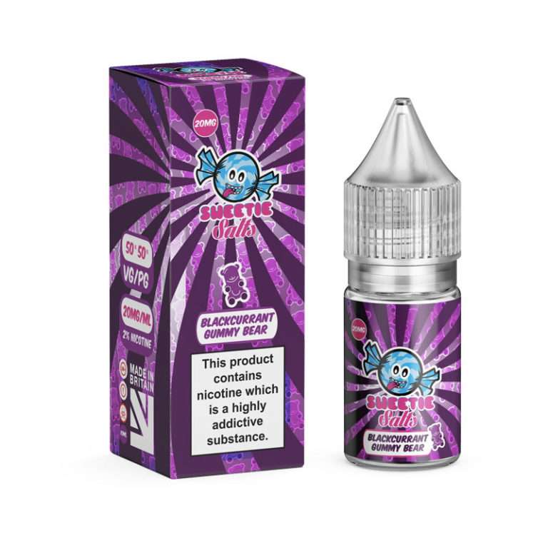 Blackcurrant Gummy Bears Nic Salt E-liquid by Slushie Salts 10ml