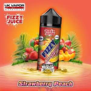 Strawberry Peach Shortfill E-Liquid by Mohawk & Co Fizzy 100ml