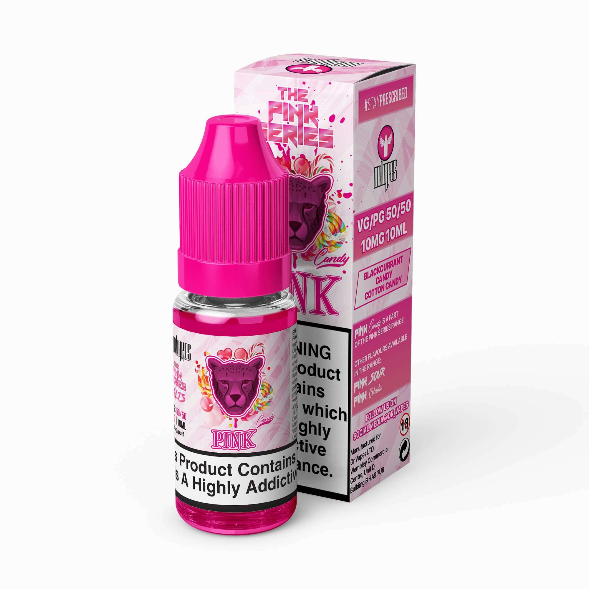  Candy Pink Nic Salt E-Liquid by Dr Vapes 10ml 