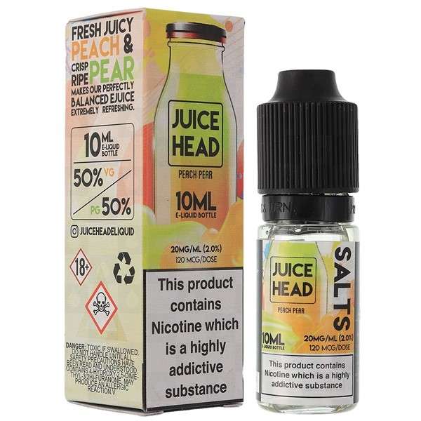 Peach Pear Nic Salt E-Liquid by Juice Head 10ml