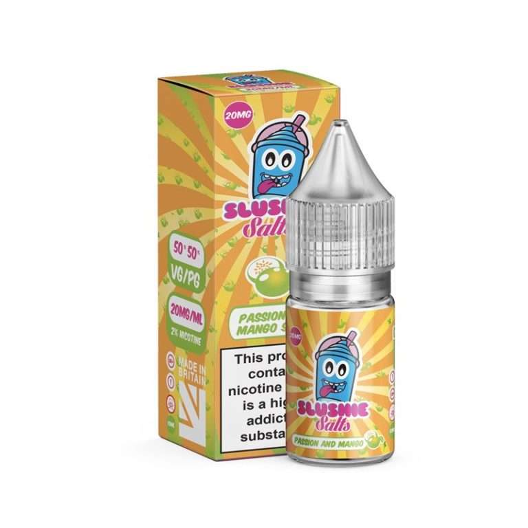 Passion and Mango Slush Nic Salt E-Liquid by Slushie Salts 10ml