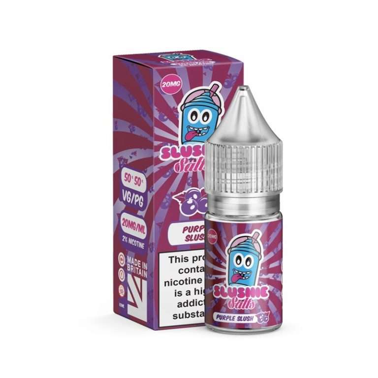 Purple Slush Nic Salt E-Liquid by Slushie Salts 10ml