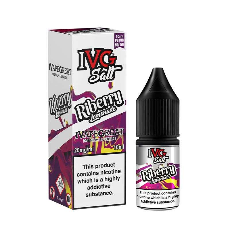 Riberry Lemonade Nic Salt E-Liquid By IVG 10ml