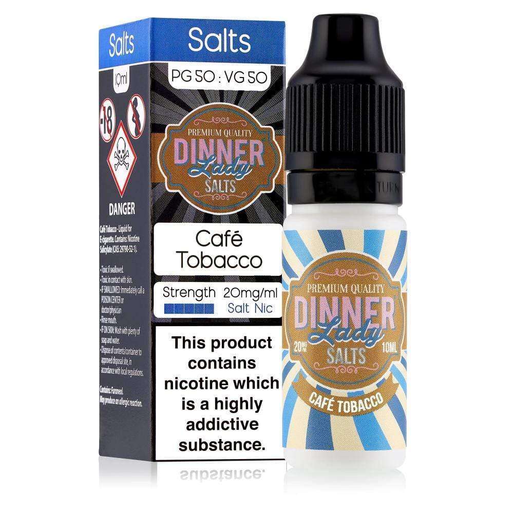 Cafe Tobacco Nic Salt E-Liquid by Dinner Lady 10ml