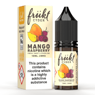  Mango Raspberry Nic Salt E-Liquid by Frukt Cyder 10ml 