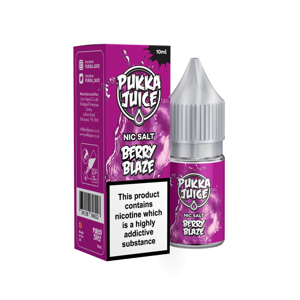 Berry Blaze Nic Salt E-Liquid by Pukka Juice 10ml