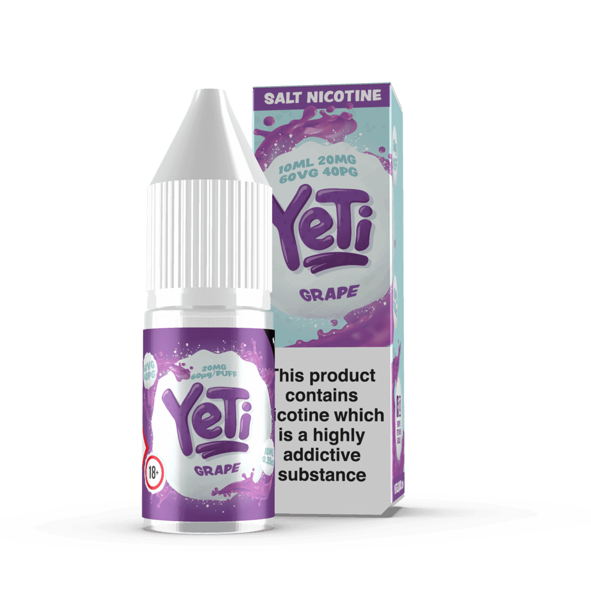  Grape Nic Salt E-liquid by Yeti Salt 10ml 
