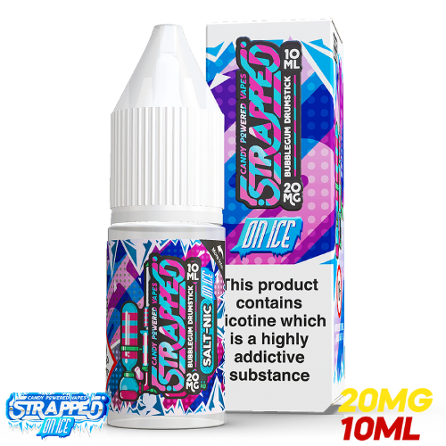 Bubblegum Drumstick On Ice Nic Salt E-liquid by Strapped 10ml