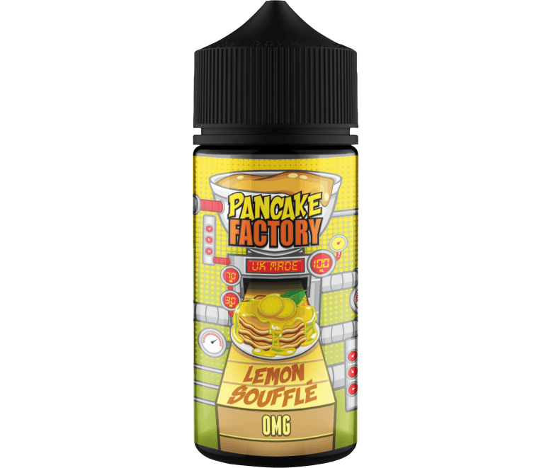 Pancake Factory E Liquid Lemon Souffle 100ml Vape and Go