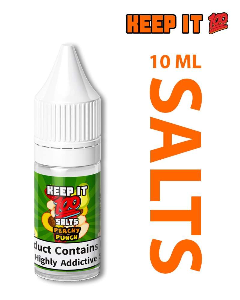  Peach Punch  Nic Salt E-liquid by Keep It 100 10ml 