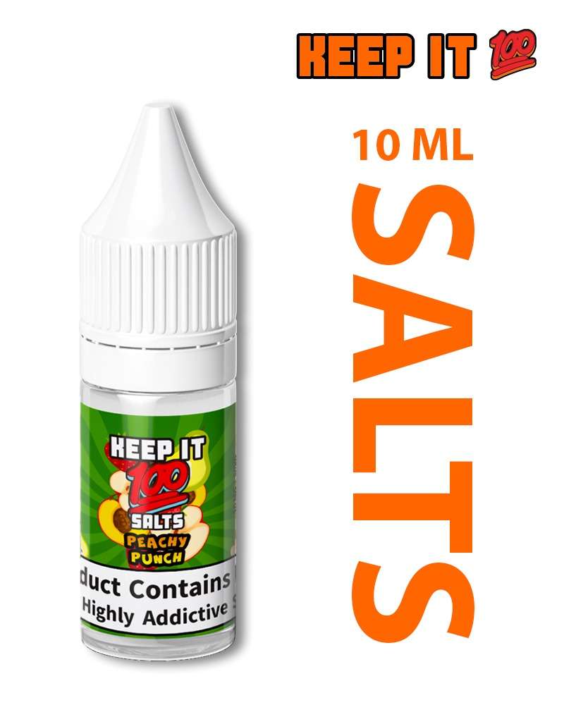 Keep It 100 Nic Salt - Peach Punch - 10ml