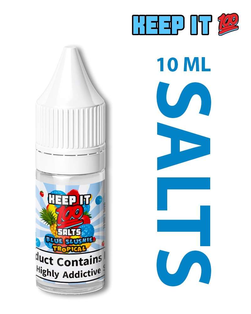  Blue Slushie Tropical Nic Salt E-liquid by Keep It 100 10ml 
