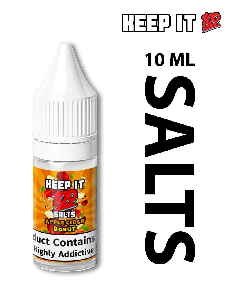 Keep It 100 Nic Salt - Apple Cider Donut - 10ml