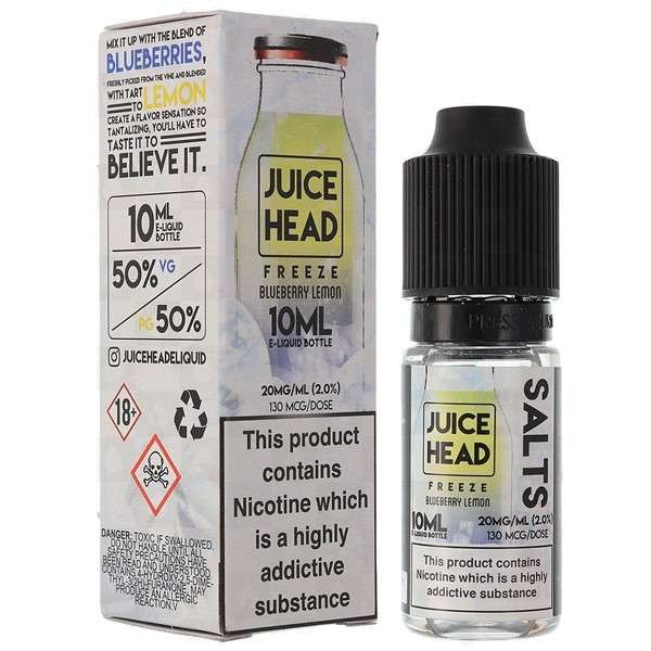 Blueberry Lemon Freeze Nic Salt E-Liquid by Juice Head 10ml