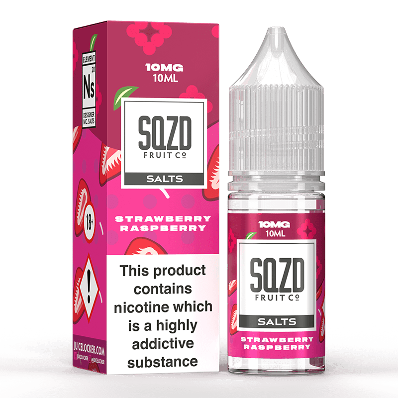  Strawberry Raspberry Nic Salt E-Liquid by SQZD Salt 10ml 