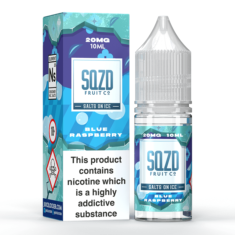  Blue Raspberry Nic Salt E-Liquid by SQZD Salt 10ml 