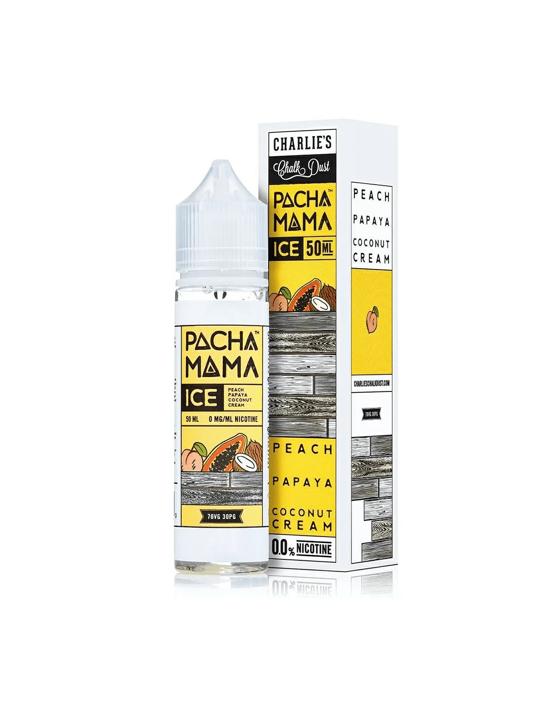 Pacha Mama E Liquid - Peach, Papaya and Coconut Ice - 50ml