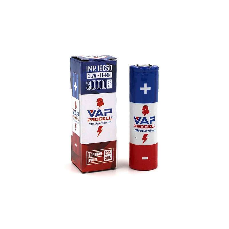 1 x Vap Procell Battery IMR 18650 3.7V LI-MN 3000mAh