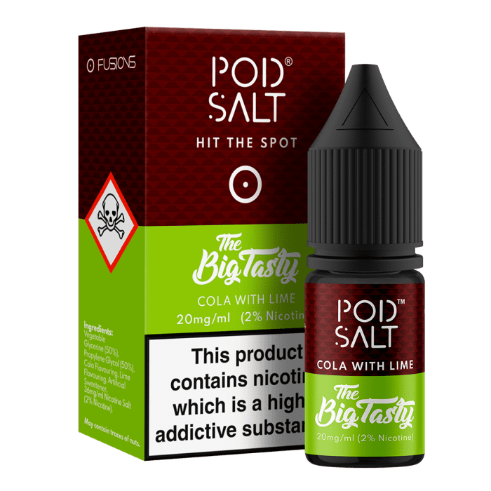  The Big Tasty (Cola With Lime) Nic Salt E-Liquid by Pod Salt 10ml 