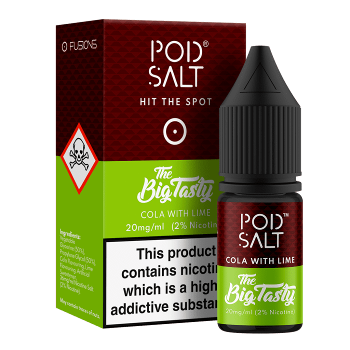 The Big Tasty (Cola With Lime) Nic Salt E-Liquid by Pod Salt 10ml