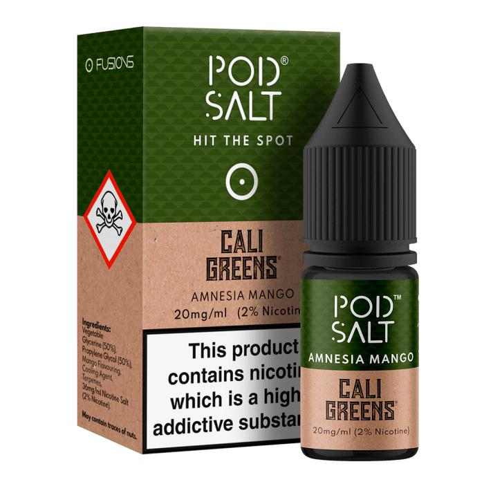  Cali Greens (Amnesia Mango) Nic Salt E-Liquid by Pod Salt 10ml 