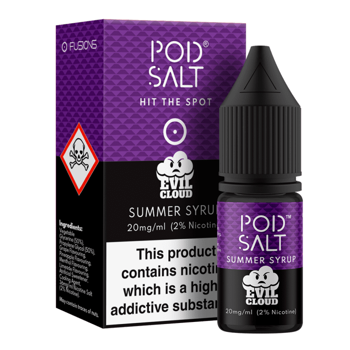 Evil Cloud (Summer Syrup) Nic Salt E-Liquid by Pod Salt 10ml