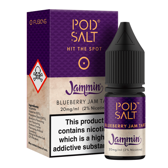  Jammin (Blueberry Jam Tart) Nic Salt E-Liquid by Pod Salt 10ml 