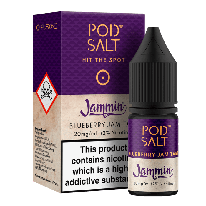 Jammin (Blueberry Jam Tart) Nic Salt E-Liquid by Pod Salt 10ml