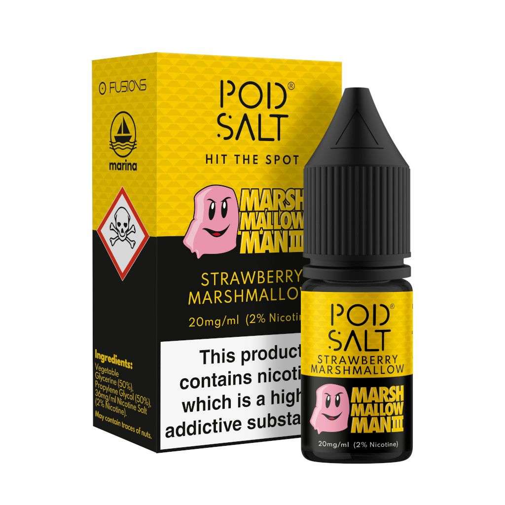  Marshmallow Man III Nic Salt E-Liquid by Pod Salt 10ml 
