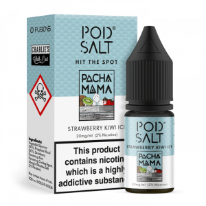 Pacha Mama (Strawberry Kiwi Ice) Nic Salt E-Liquid by Pod Salt 10ml