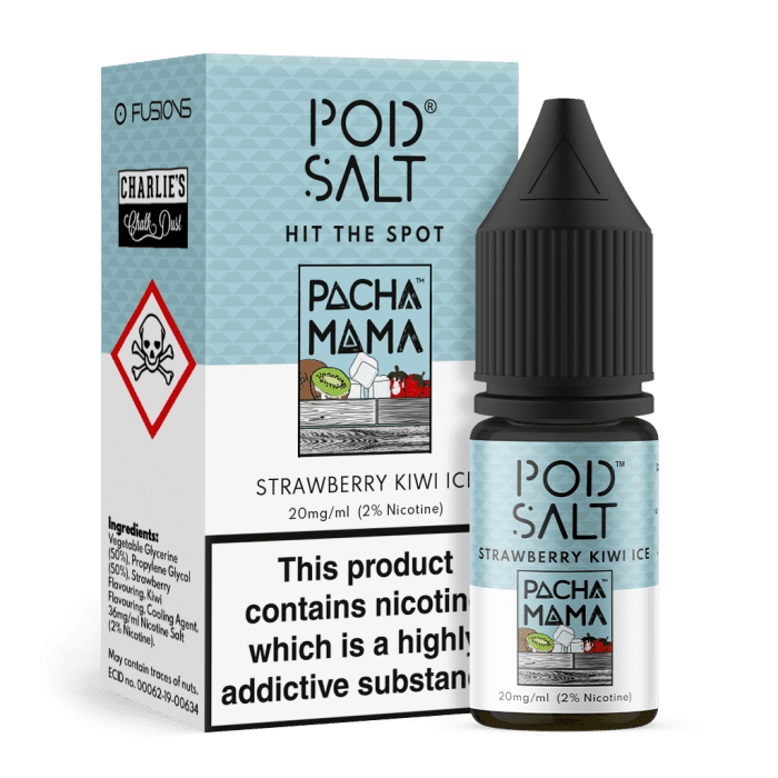  Pacha Mama (Strawberry Kiwi Ice) Nic Salt E-Liquid by Pod Salt 10ml 