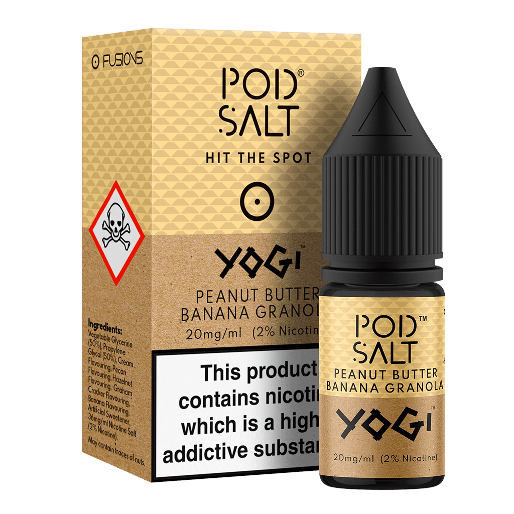 Peanut Butter Banana Granola Nic Salt E-Liquid by Pod Salt 10ml