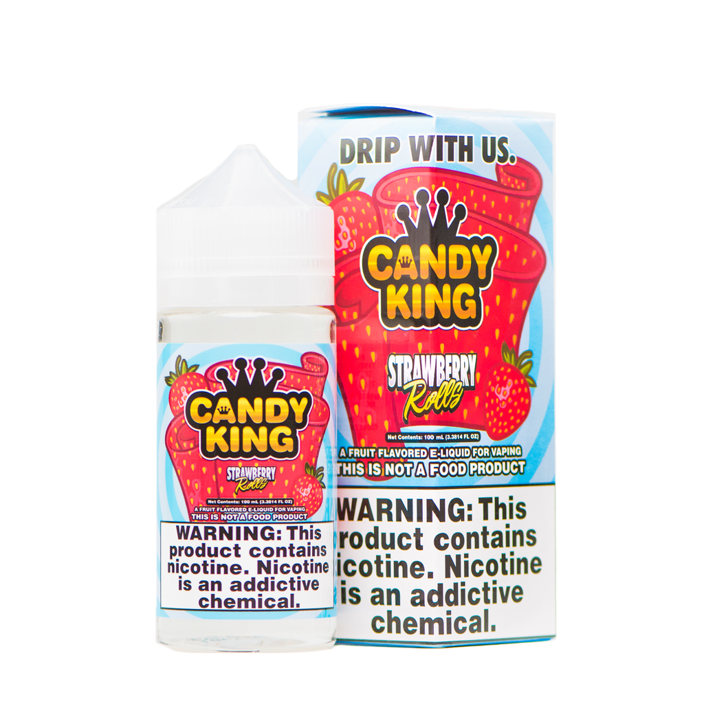 Candy King E Liquid - Strawberry Rolls - 100ml