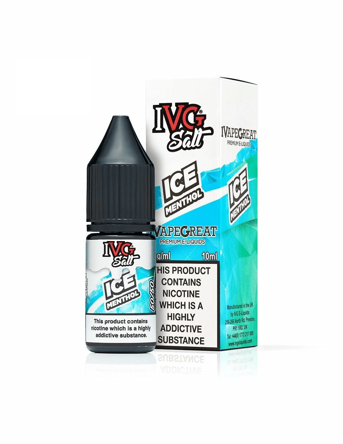 Ice Menthol Nic Salt E-Liquid By IVG 10ml