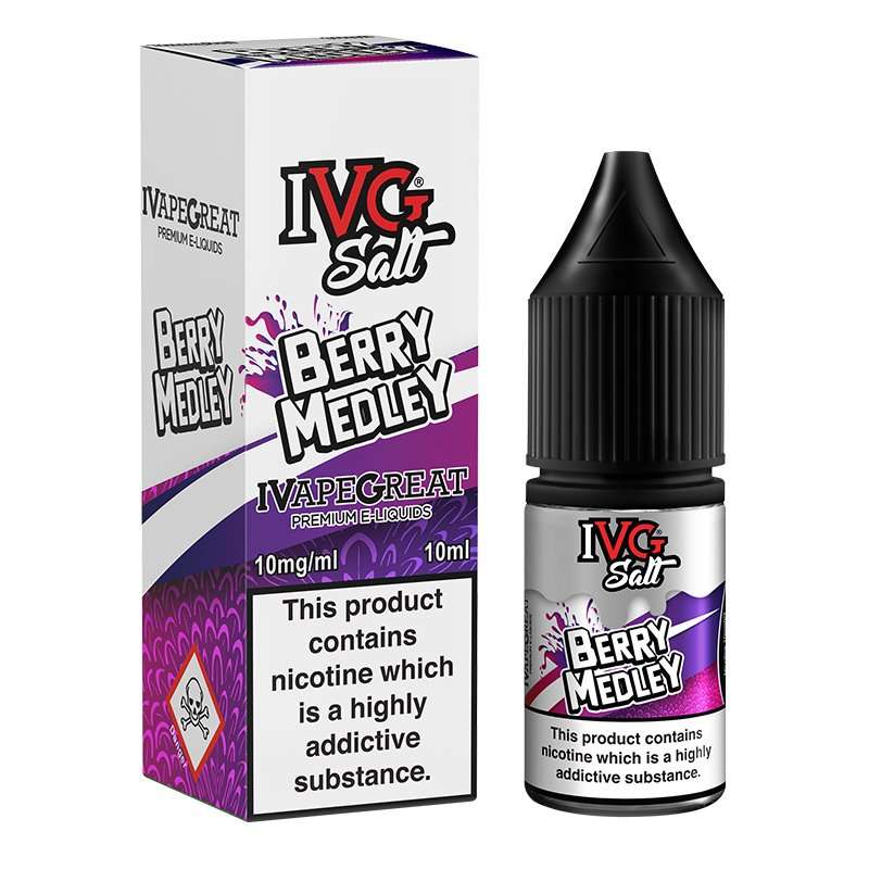  Berry Medley Nic Salt E-Liquid By IVG 10ml 