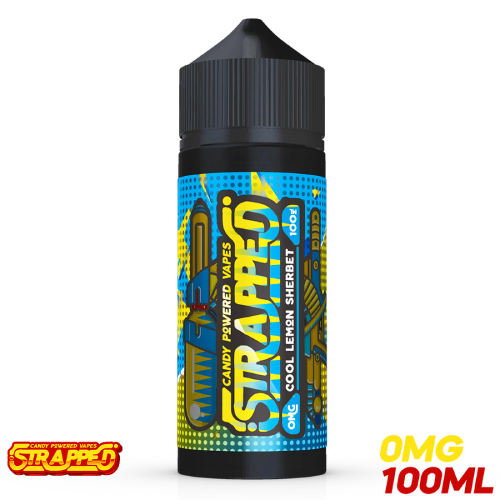 Strapped E Liquid - Cool Lemon Sherbet - 100ml