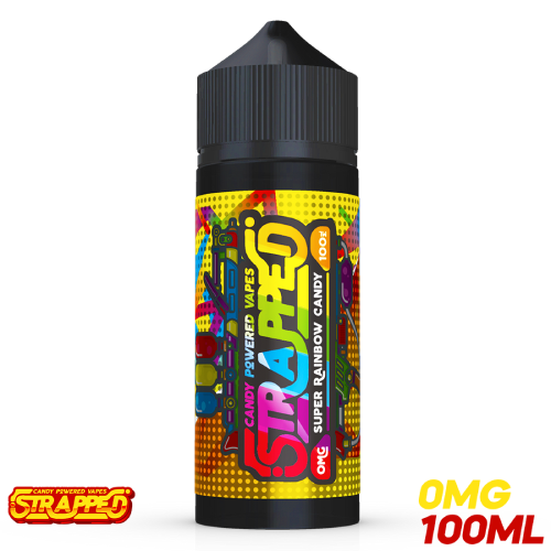 Strapped E Liquid - Super Rainbow Candy - 100ml