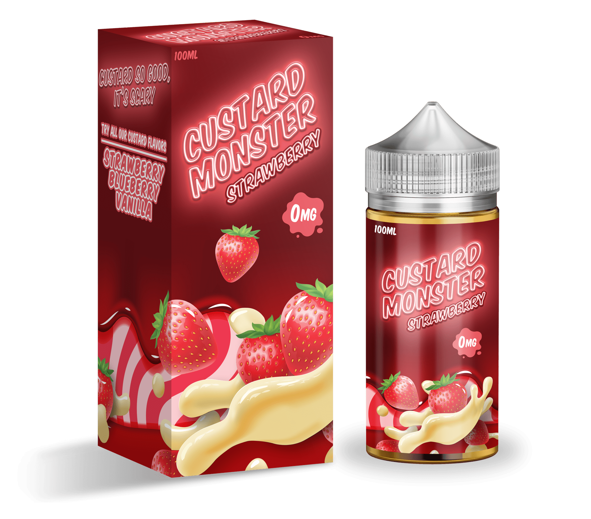 Custard Monster E Liquid - Strawberry - 100ml
