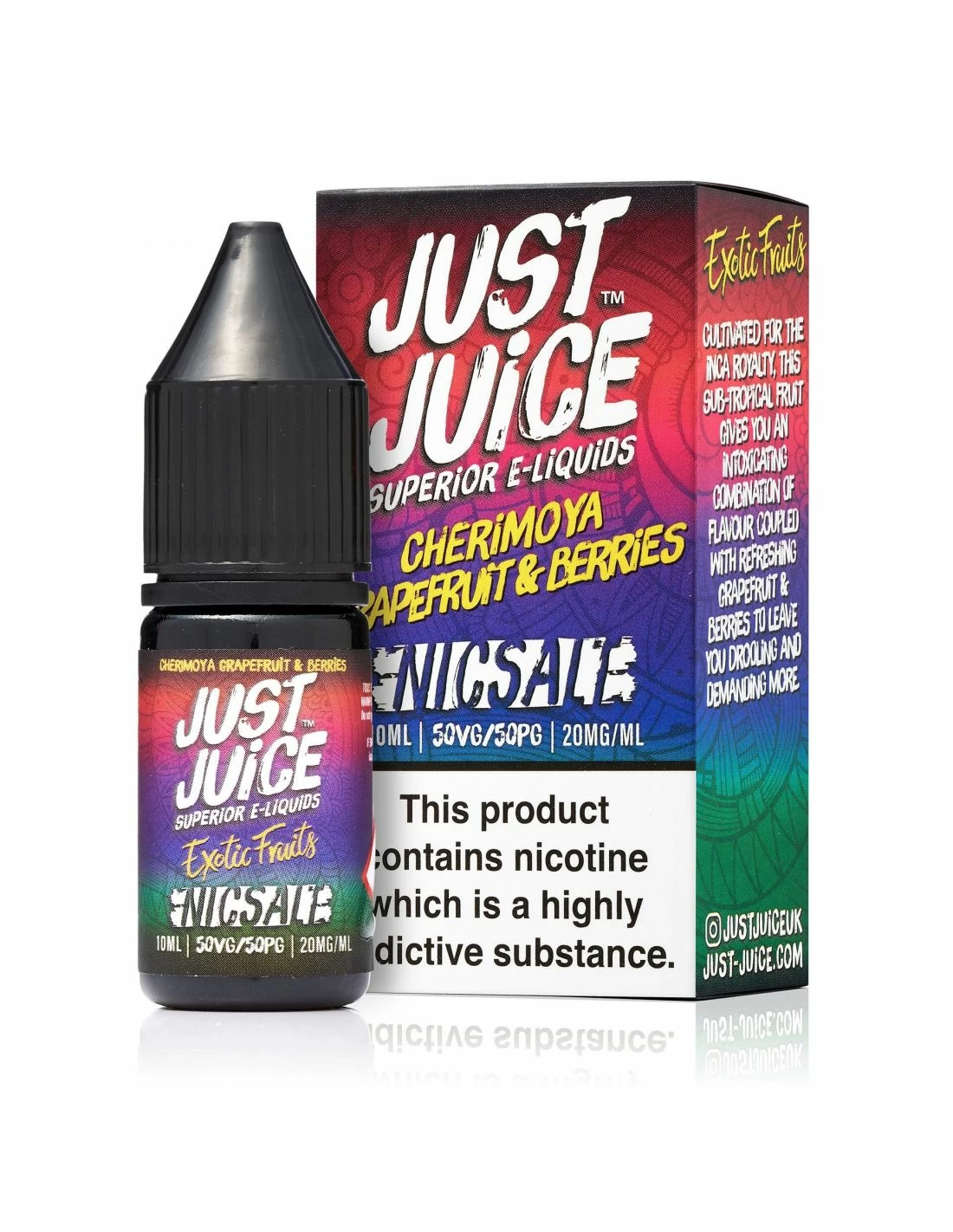 Cherimoya, Grapefruit & Berries Nic Salt E-Liquid by Just Juice 10ml