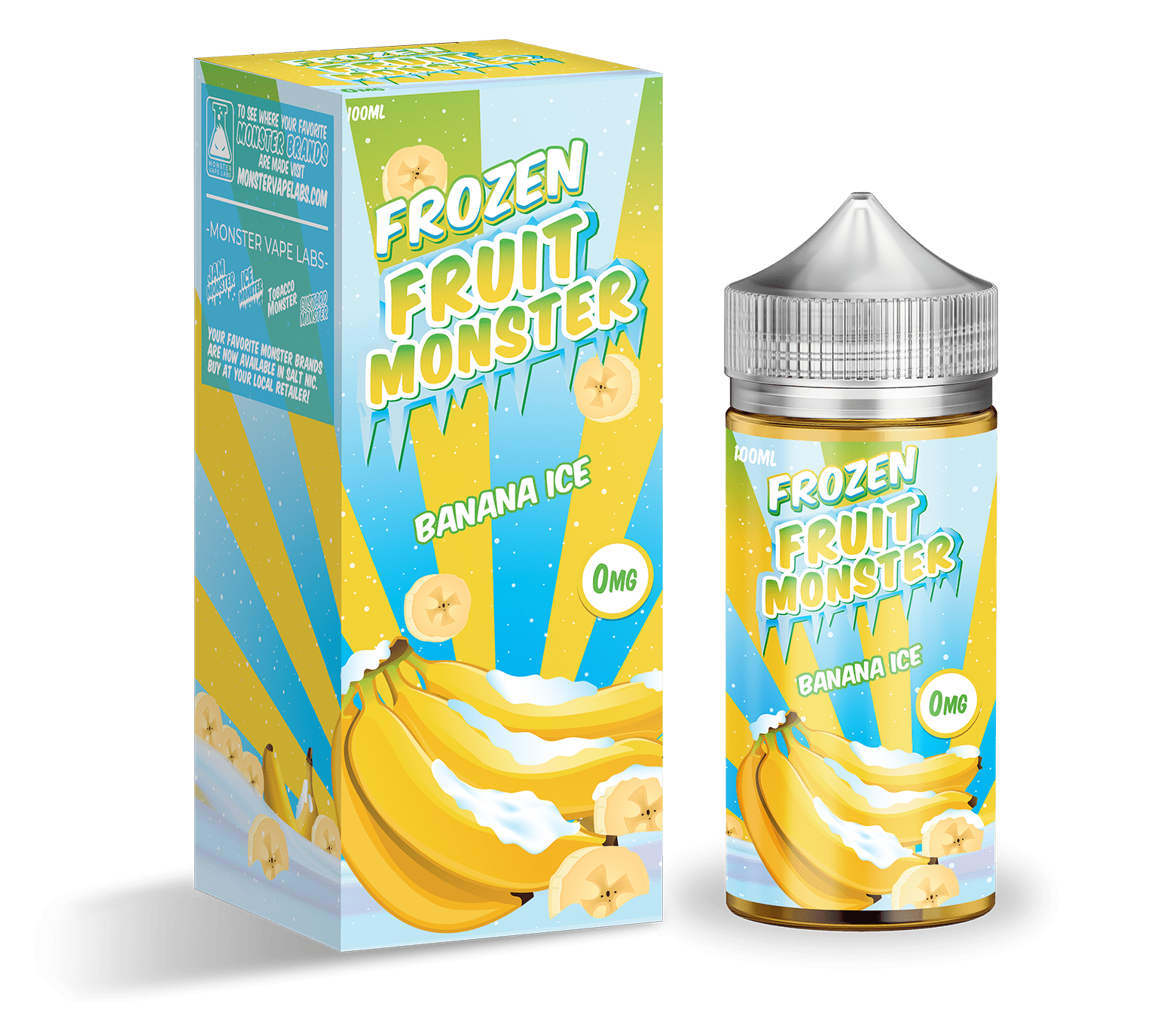  Frozen Fruit Monster E Liquid - Banana Ice - 100ml 