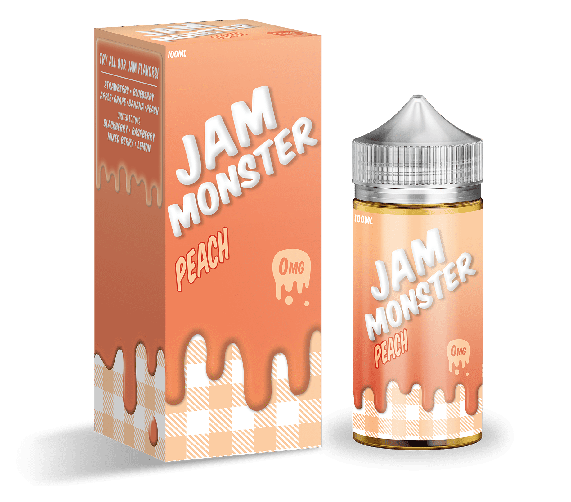 Jam Monster E Liquid - Peach - 100ml