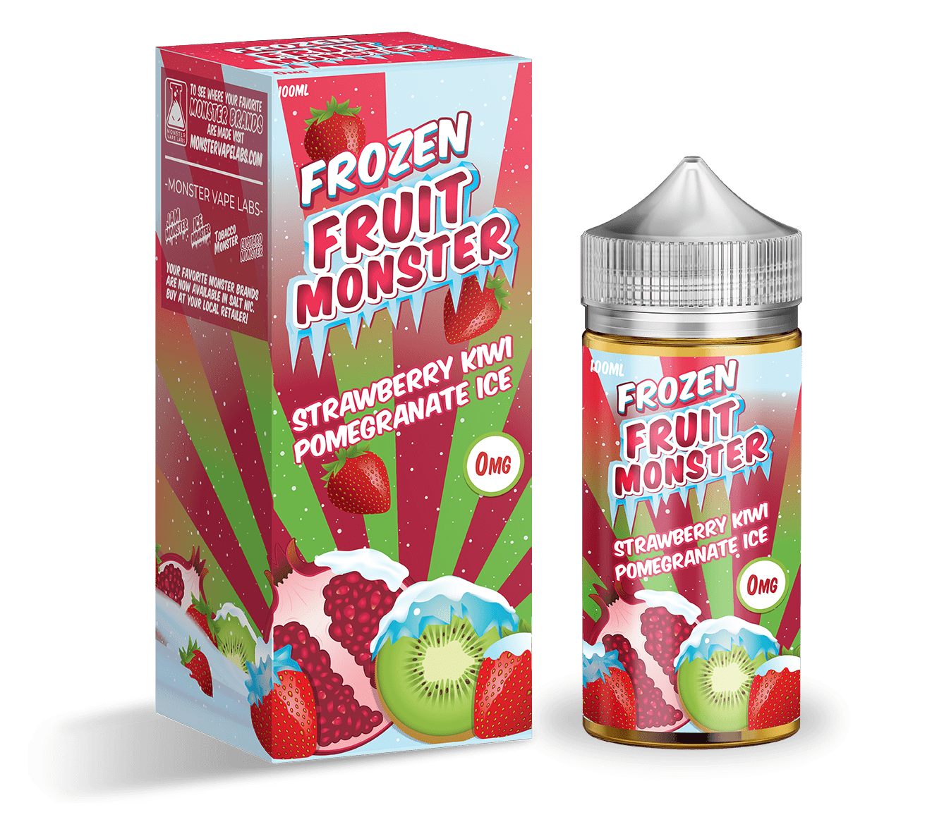 Frozen Fruit Monster E Liquid - Strawberry Kiwi Pomegranate Ice - 100ml