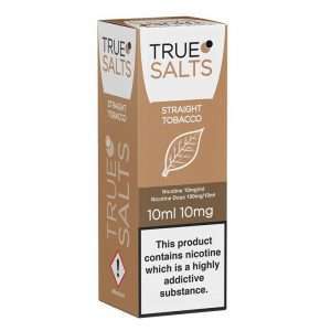 Straight Tobacco Nic Salt E-Liquid by True Salts 10ml